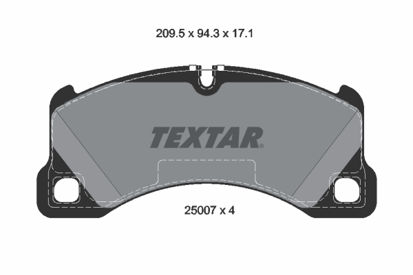 Picture of TEXTAR - 2500701 - Brake Pad Set, disc brake (Brake System)