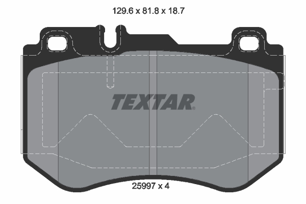 Picture of TEXTAR - 2599701 - Brake Pad Set, disc brake (Brake System)