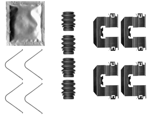 KOMPLET PRIBORA ZA KOČIONE PLOČICE - TEXTAR - 82543500