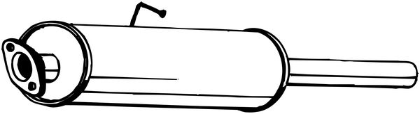 Picture of BOSAL - 154-133 - Middle Silencer (Exhaust System)