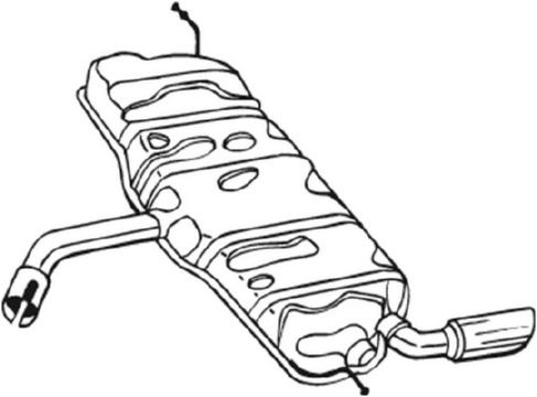 Picture of BOSAL - 105-503 - End Silencer (Exhaust System)