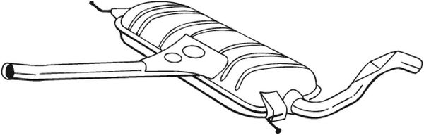 Picture of BOSAL - 283-243 - Middle Silencer (Exhaust System)