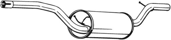 Picture of BOSAL - 280-361 - Middle Silencer (Exhaust System)