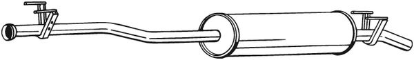 Picture of BOSAL - 287-355 - Middle Silencer (Exhaust System)