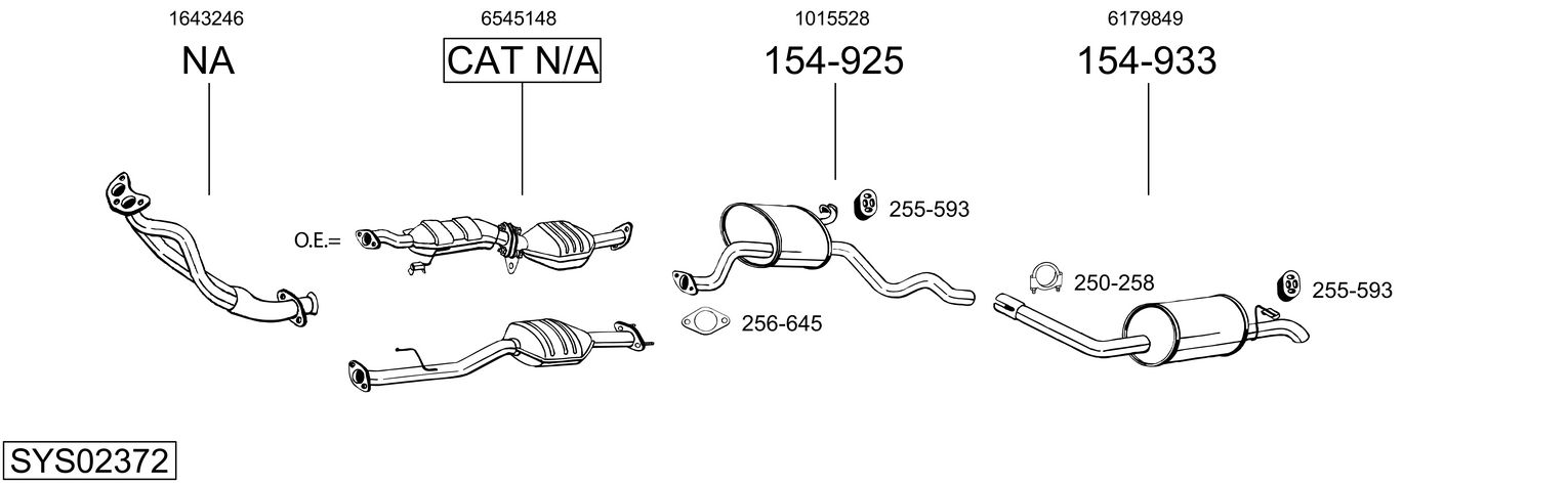 Picture of Exhaust System - BOSAL - SYS02372