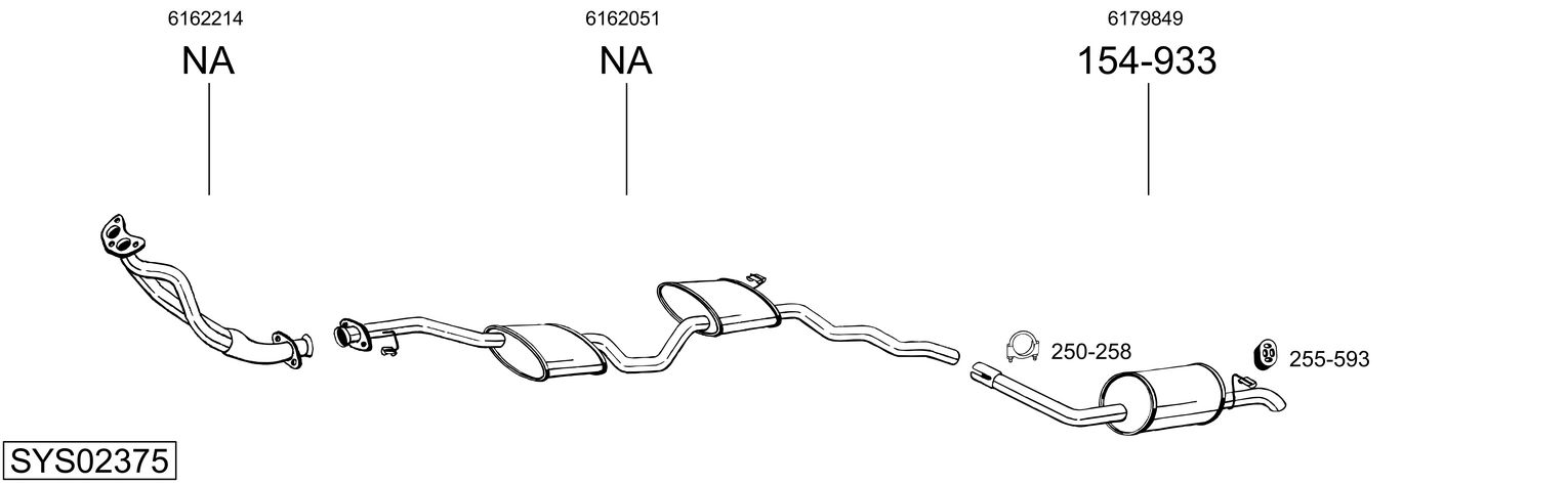 Picture of Exhaust System - BOSAL - SYS02375