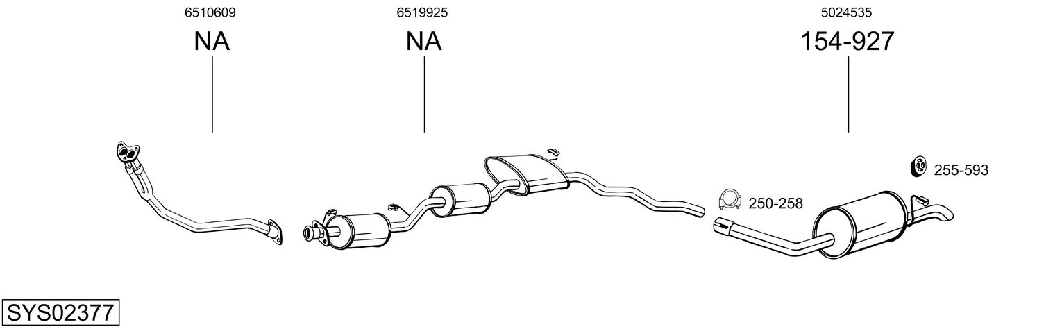 Picture of Exhaust System - BOSAL - SYS02377