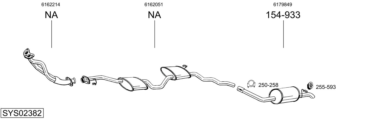 Picture of Exhaust System - BOSAL - SYS02382