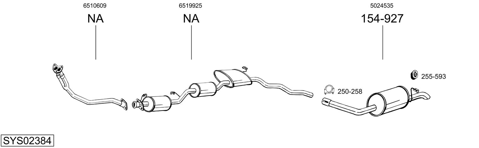 Picture of Exhaust System - BOSAL - SYS02384