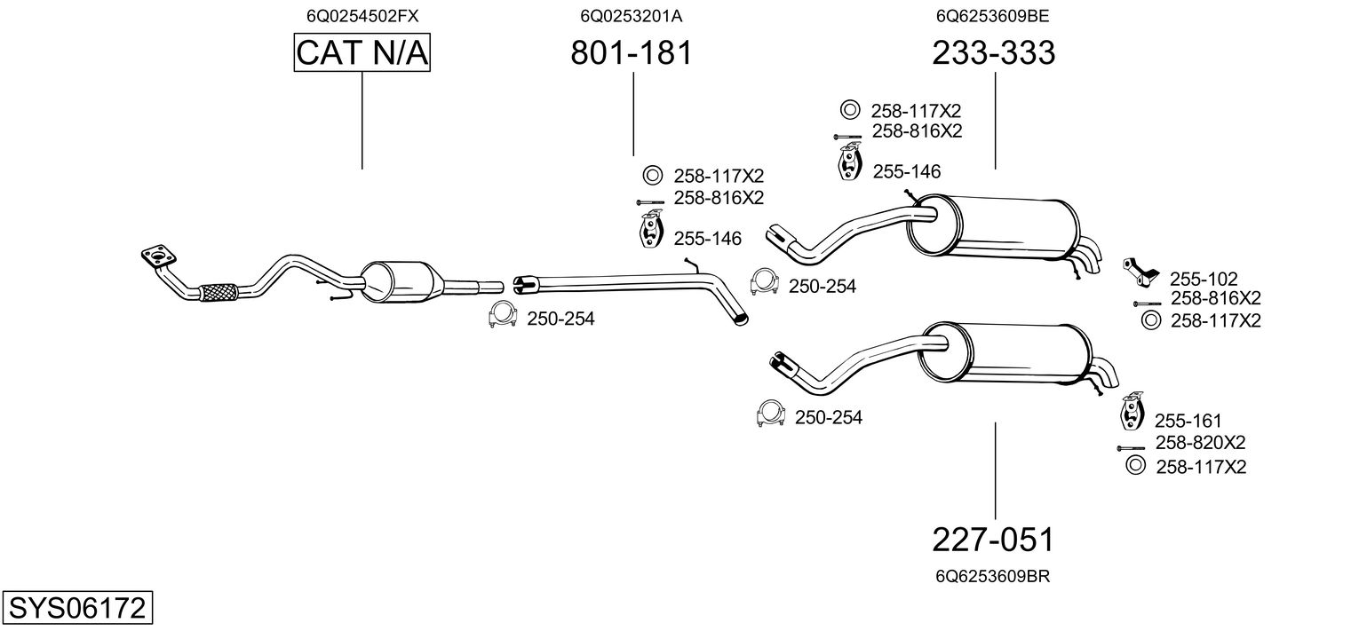 Picture of Exhaust System - BOSAL - SYS06172
