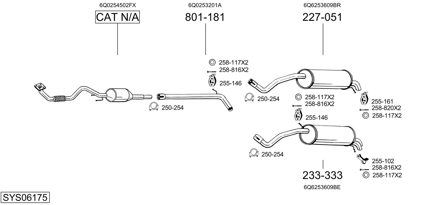 Picture of Exhaust System - BOSAL - SYS06175