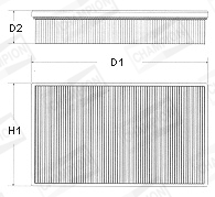 CHAMPION - U629/606 - Filter za vazduh (Sistem za dovod vazduha)