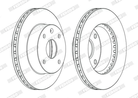 PREDNJI KOČIONI DISKOVI - FERODO - DDF1257C