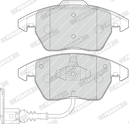 Picture of FERODO - FDB1641 - Brake Pad Set, disc brake (Brake System)