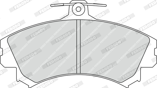 Picture of FERODO - FDB1738 - Brake Pad Set, disc brake (Brake System)