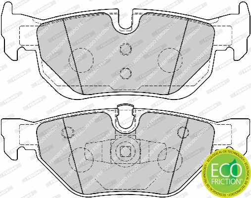 Picture of FERODO - FDB1807 - Brake Pad Set, disc brake (Braking System)