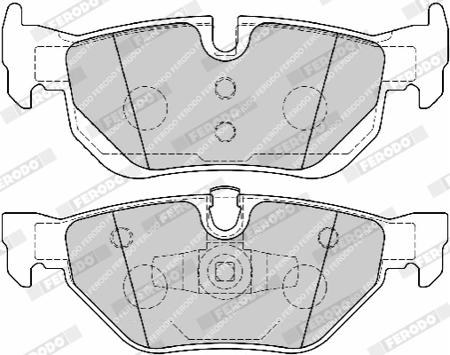 Picture of FERODO - FDB1807 - Brake Pad Set, disc brake (Braking System)