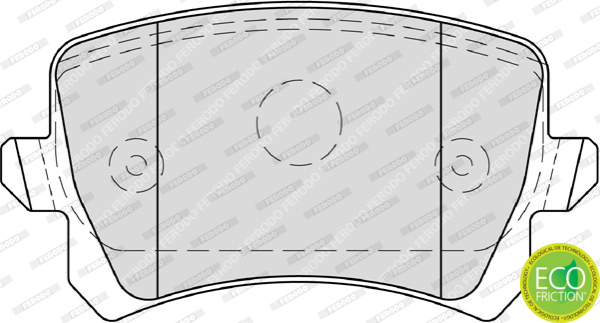 Picture of FERODO - FDB4058 - Brake Pad Set, disc brake (Brake System)