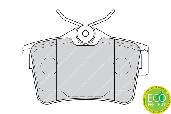 Picture of FERODO - FDB4250 - Brake Pad Set, disc brake (Brake System)