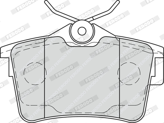 Picture of FERODO - FDB4250 - Brake Pad Set, disc brake (Brake System)