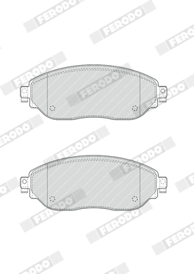 Picture of FERODO - FVR4840 - Brake Pad Set, disc brake (Brake System)