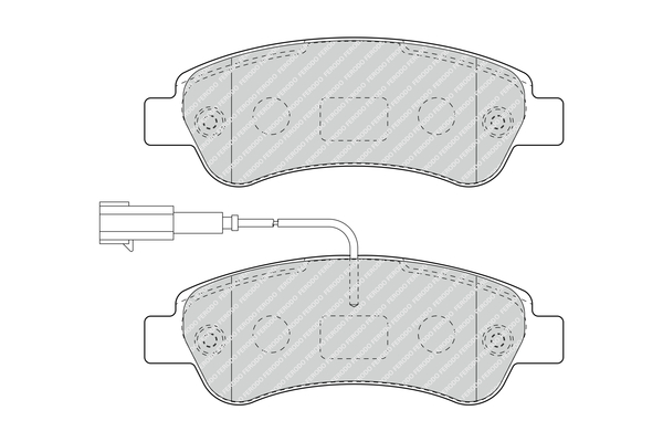 Picture of FERODO - FVR4910 - Brake Pad Set, disc brake (Brake System)