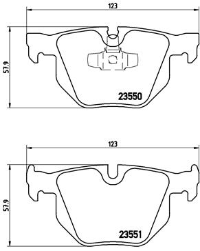 Slika BREMBO - P 06 039 - Komplet pločica, disk-kočnica (Kočioni uređaj)