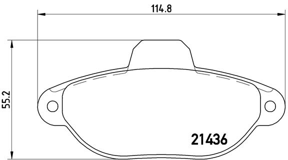 PREDNJE KOČIONE PLOČICE - BREMBO - P 23 060