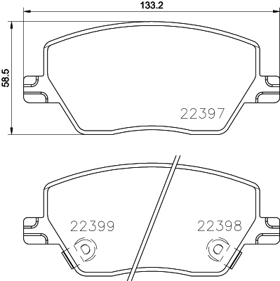 PREDNJE KOČIONE PLOČICE - BREMBO - P 23 170