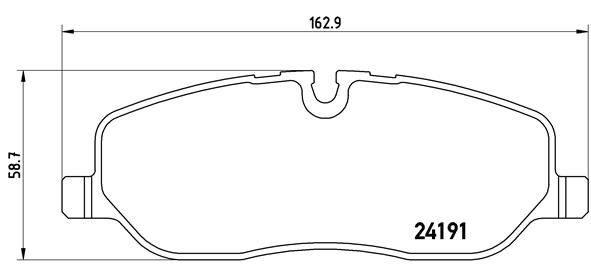 PREDNJE KOČIONE PLOČICE - BREMBO - P 44 014