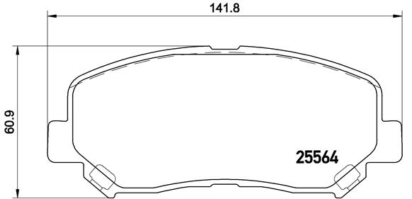 PREDNJE KOČIONE PLOČICE - BREMBO - P 49 045