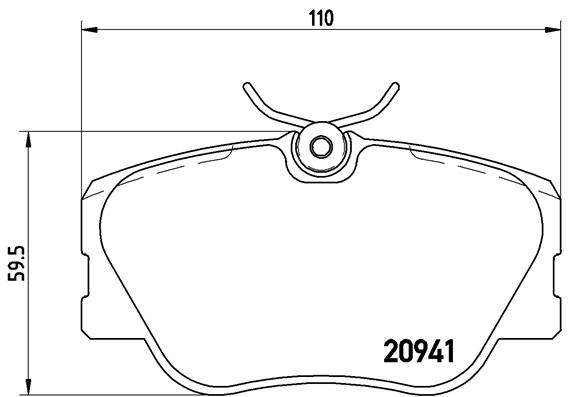 PREDNJE KOČIONE PLOČICE - BREMBO - P 50 008