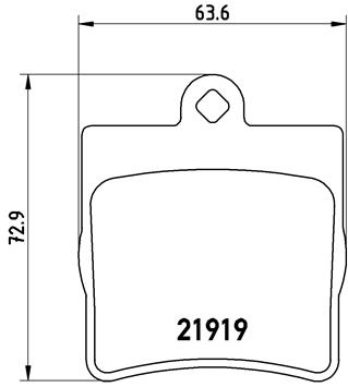 Slika BREMBO - P 50 072 - Komplet pločica, disk-kočnica (Kočioni uređaj)