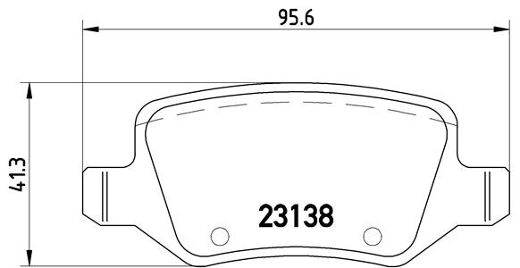 Slika BREMBO - P 50 090 - Komplet pločica, disk-kočnica (Kočioni uređaj)