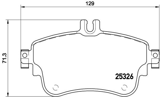 Slika BREMBO - P 50 094 - Komplet pločica, disk-kočnica (Kočioni uređaj)