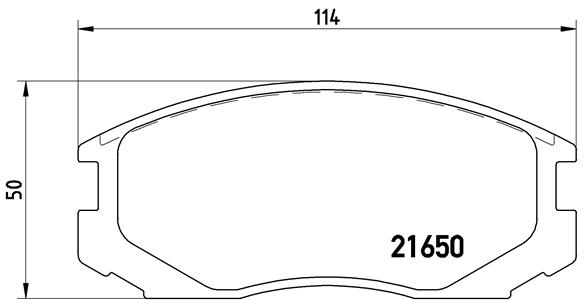 PREDNJE KOČIONE PLOČICE - BREMBO - P 54 015