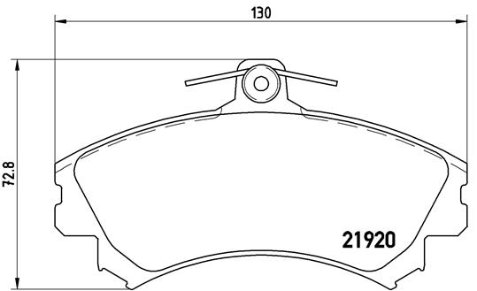 PREDNJE KOČIONE PLOČICE - BREMBO - P 54 022