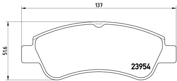 PREDNJE KOČIONE PLOČICE - BREMBO - P 61 066