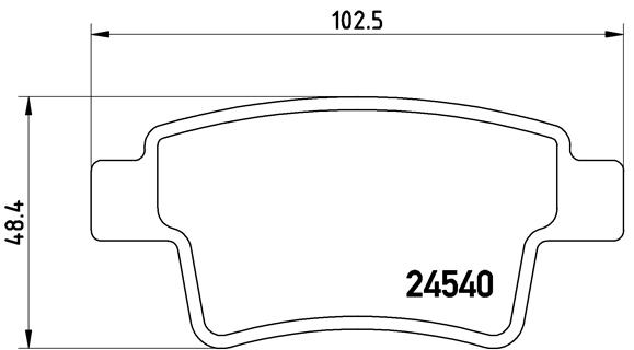 ZADNJE KOČIONE PLOČICE - BREMBO - P 61 085