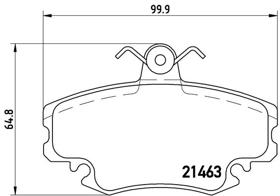 PREDNJE KOČIONE PLOČICE - BREMBO - P 68 008