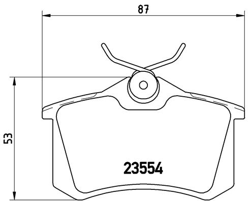 ZADNJE KOČIONE PLOČICE - BREMBO - P 68 024