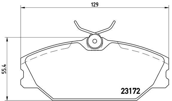 PREDNJE KOČIONE PLOČICE - BREMBO - P 68 027