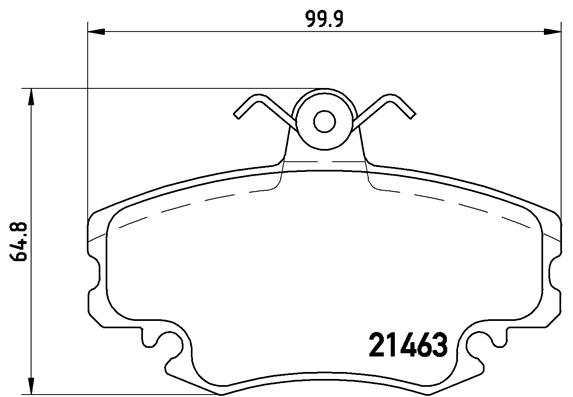 PREDNJE KOČIONE PLOČICE - BREMBO - P 68 038