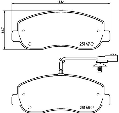 PREDNJE KOČIONE PLOČICE - BREMBO - P 68 062