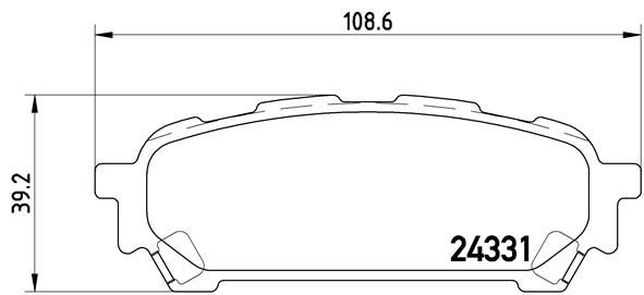 ZADNJE KOČIONE PLOČICE - BREMBO - P 78 014