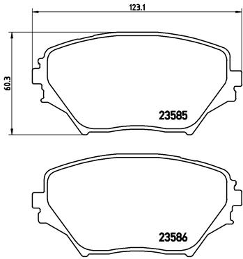 PREDNJE KOČIONE PLOČICE - BREMBO - P 83 055