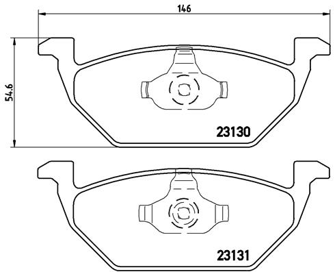 PREDNJE KOČIONE PLOČICE - BREMBO - P 85 041