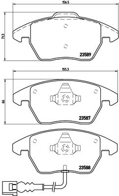 BREMBO - P 85 075X - Komplet pločica, disk-kočnica (Kočioni uređaj)