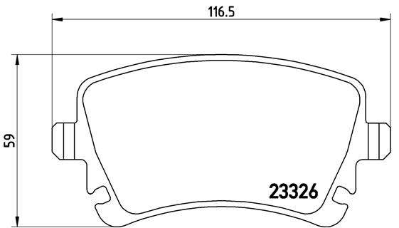 KOMPLET PLOČICA, DISK-KOČNICA - BREMBO - P 85 083