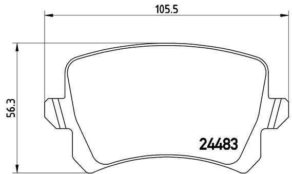 ZADNJE KOČIONE PLOČICE - BREMBO - P 85 109